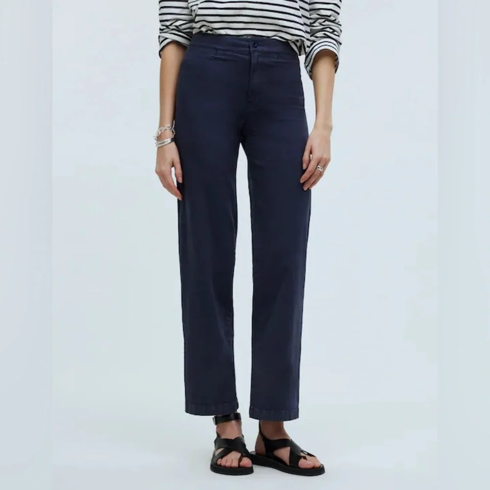 Madewell Emmett Wide Leg Crop Pant - Picture 1 of 9